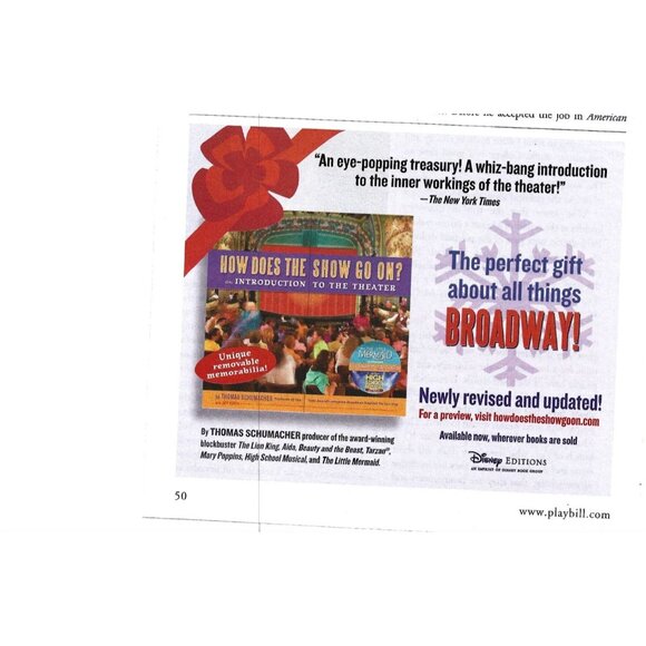 Disney Editions Broadway Theatre Advertisement 2000s Print Ad - Picture 2 of 2